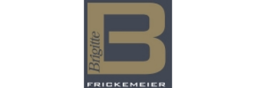 Brigitte Frickemeier Herstellerlogo grau gold